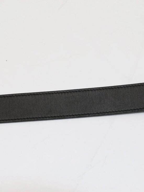 Gucci Zumi Women\'s Black Leather Belt w/Gold GG Buckle 550122 Size 85-34 main image 11